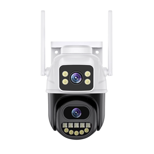 Cámara Exterior <span class=keywords><strong>ICSee</strong></span> A33 8MP, Mini Cámara de Seguridad WiFi para el Hogar, Pantalla Dual, Impermeable, Visión Nocturna, Intercomunicador de Voz - Product Image 1