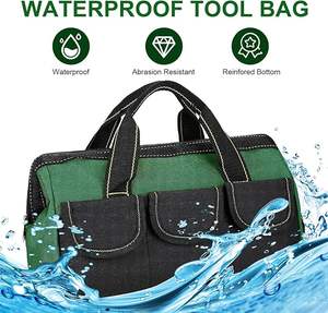 Bolsa de Herramientas para <span class=keywords><strong>Electricista</strong></span> Resistente y Duradera al por Mayor, con Cierre de Cremallera Superior Abierta, 5-9 Bolsillos, Capacidad de 40 LB, Impermeable, OEM/ODM - Product Image 4
