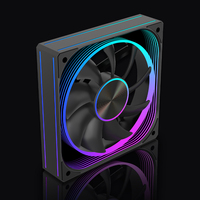 Ventilador RGB de 120 mm con Certificación de Patente de Fábrica LOVINGCOOL, Superficie de Espejo Cuadrada Grande, Radiador de CPU para Computadora Gamer
