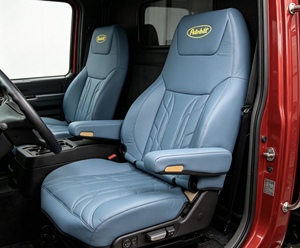 Funda <span class=keywords><strong>de</strong></span> Asiento Personalizada GANE, Estilo Lujoso Azul, para Camiones Pesados <span class=keywords><strong>Peterbilt</strong></span> y Semirremolques, Completamente Cerrada - Product Image 2