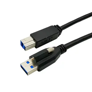 USB 3.0 A einzelnschraub-/einzelstabschrauber für Typ-B 3.0 männliches Kamera-Kabel USB Vision für Industriecomputer Maschine Vison-Kabel