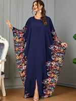 Robes d'automne musulmanes pour femmes grande taille à manches chauve-souris, longueur ras du sol, respirantes et amples, de haute qualité, best-seller 2026
