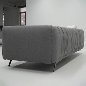 Canapé contemporain <span class=keywords><strong>en</strong></span> mélange de lin, grande taille, confortable, rembourré avec des coussins doux pour la maison - Product Image 4