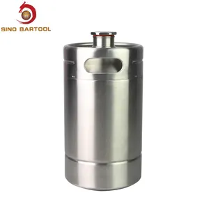 Free sample vacuum 2l 64oz refillable passivated stainless steel small homebrew empty draft beer mini keg