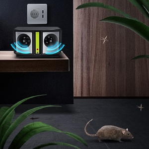 Batteries d'entrepôt intérieur Double haut-parleur Contrôle des parasites Répulsif à ultrasons pour moustiques, mouches, rats et guêpes - Product Image 3