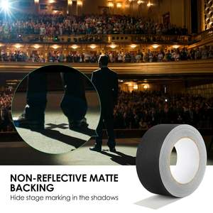 เทปผ้า gaffer สีดำเทปผ้าเนื้อแมททนทานเทปถ่ายภาพสำหรับสายไฟการถ่ายทำและอุปกรณ์การผลิต - Product Image 6