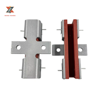 Accessoire d'ascenseur HZ6B, patin de guidage en polymère et métal, largeur 10/14/16mm, espacement des trous 58mm, compatible avec les ascenseurs KONE, utilisation hôtelière, garantie 1 an