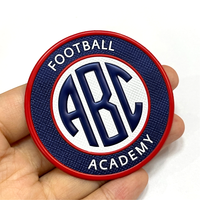 Logo de marque personnalisé de fournisseur patchs de transfert de chaleur de sport 3d en relief à haute fréquence pour vêtements de sport