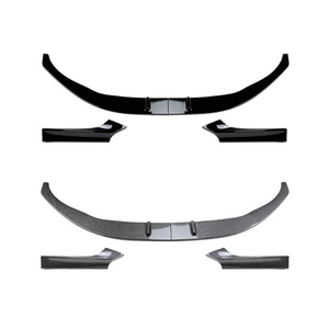 Divisor delantero Amp Z para BMW Serie 2 F22 F23 M Sport 2014 2019, acabado mate con textura de fibra de carbono en negro piano. - Product Image 5