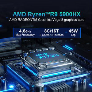 MOREFINE-Mini PC portátil de alta calidad AMD Ryzen9 5900HX Octa Core, ordenador de escritorio para Juegos de oficina y negocios con 2,5G LAN HDMI - Product Image 2
