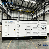Générateur diesel silencieux 1000 kVA, refroidi par eau, trois moteurs 1500 tr/min 50 Hz, durable, démarrage automatique ATS, sur remorque, pour chantier de construction