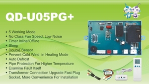 QD-U05PGC + QD-U08C phổ biến tần 13000-24000btu DC/AC chia điều kiện không khí hệ thống điều khiển tủ lạnh bộ phận - Product Image 4