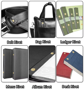 Parafuso Chicago de Aço Carbono Dourado Decorativo para Artesanato em Couro, Roupas, Cintos, Bolsas e Itens Sob Medida - Product Image 6