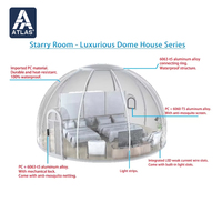 Tenda Gelembung Bulat PC Modern, Rumah Kubah Prefab, Igloo Dome untuk Berkemah di Luar Ruangan, Homestay di Area Wisata Mewah, Hotel Pariwisata Budaya