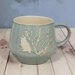 High Quality Custom Porcelain Coffee <b>Mug</b> Cartoon Style BSCI Certified Purple Red Wholesale Business Gifts Custom Logo <b>Reusable</b> - Product Image 5