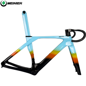 Cadre de vélo à disque en carbone super léger avec guidon 420x90mm cadre de vélo de route Aero pour cadre de vélo de route en carbone de course - Product Image 3