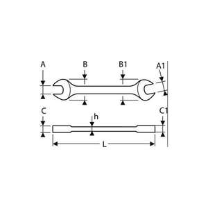 EXPERT - E113255 Clés à fourche métriques-Clés à fourche EAN 3258951132555 - Product Image 2