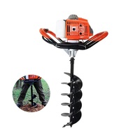 Tarière Thermique à Essence 2,4 kW / 63 cm³ pour Forage de Trous Profonds