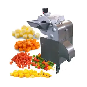 Industriale elettrico frutta frutta cipolla aglio zenzero dolce carota cubetto di dadi per fare taglierina macchina