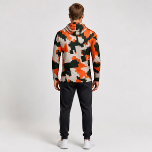 Digital Camo Fishing Shirt Hooded Quick Dry <b>Long</b> <b>Sleeve</b> Sun Protection Pullover <b>Men</b> Outdoor UV - Product Image 1