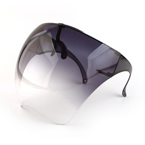 Mặt nạ nhựa chống sương mù Màu khung lớn tích hợp kính nhiều màu acrylic kính che nắng Unisex kính bảo vệ toàn mặt - Product Image 3