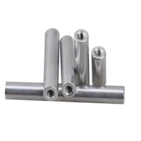Entretoises Cylindriques Rondes en Aluminium Anodisé, avec Trou Traversant, M10