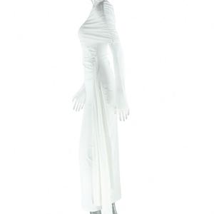 Dropshipping <span class=keywords><strong>Abbigliamento</strong></span> Femminile <span class=keywords><strong>Elegante</strong></span> Bianco, Vestiti a Maniche Lunghe Irregolari, <span class=keywords><strong>Abbigliamento</strong></span> Casual da Donna - Product Image 6