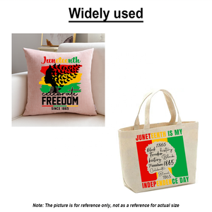 Nuovo arrivo Juneteenth Freedom Custom Plastisol Heat Transfer Sticker Black History Ready To Press trasferimenti DTF per t-shirt - Product Image 6