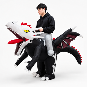 Costume Gonfiabile da Dinosauro Scheletro, Accessorio per Feste di Halloween, Resistente e Impermeabile, per Adulti, Fornitura Diretta dalla Fabbrica - Product Image 2