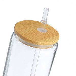 Vaso de Cóctel Creativo y Bonito de 16 oz de Alta Calidad con Tapa de Bambú y Pajita, Diseño Clásico para Fiestas - Product Image 2