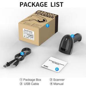 Lector de Códigos de Barras con Cable 1D Xincode Factory, Escáneres de Códigos QR Portátiles, Escáner de Códigos de Barras 2D, Pistola de Escaneo de Códigos de Barras USB para Inventario - Product Image 6
