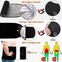 Ceinture amincissante en néoprène durable pour femmes et hommes, ceinture de sudation sauna pour ventre plat, entraîneur abdominal amélioré, confortable et personnalisable