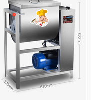 Mélangeur à pâte commercial automatique, capacité 5kg/15kg/25kg, moteur 220V, haute productivité, 2200W, machine à pétrir la pâte à pain et à pâtes