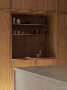 Muebles de Cocina Modernos de Estilo Europeo con Mesa Plegable y Cajones de Almacenamiento - Product Image 3