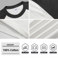 T-shirt à manches longues en coton 100% pour homme SS261383, coupe classique, couleur contrastée, logo personnalisé