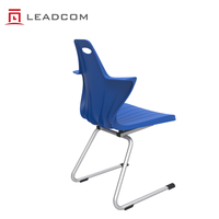 Chaise de réunion de bureau portable en plastique LEADCOM L-M02, chaise ergonomique pour salle de formation, salle de classe scolaire