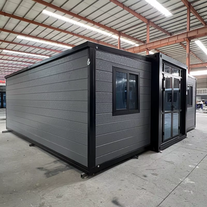 Lujo moderno 40 pies de acero prefabricado móvil plegable construcción biplano habitación doble alas expandible <span class=keywords><strong>Real</strong></span> Sandwich Panel - Product Image 5