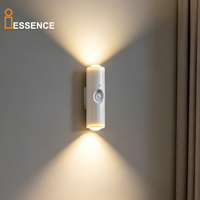 Lampe LED à détecteur de mouvement rechargeable, magnétique, lampe de nuit USB Type-C, éclairage mural intérieur, éclairage de placard, d'escalier, avec capteur PIR