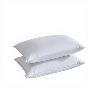 Oreiller de luxe en duvet d'oie et de canard avec motif géométrique uni, housse 100 % coton blanc 600 fils, mémoire de forme, non toxique, pour le cou et <span class=keywords><strong>la</strong></span> tête - Product Image 3