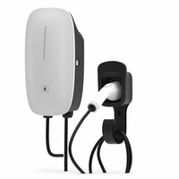 Nouvelle borne de recharge pour voiture électrique NECS 3018 7kW AC 32A, boîtier en plastique CE, RFID Type 2, pour appartement, parking