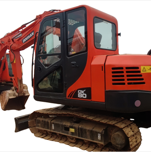 รถขุดขนาดเล็ก Doosan Dx80 แบบไฮดรอลิก  บุ้งกี๋ขนาด 0.32 เมตร น้ำหนัก 8 ตัน เครื่องยนต์ยันม่าร์ - Product Image 1