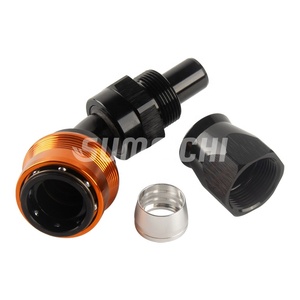 SUMEICHI droit 45Deg 90Deg 180 degrés AN4 AN6 AN8 AN10 AN12 AN16 sertissage pivotant réutilisable AN à SAE raccords à dégagement rapide AN - Product Image 5