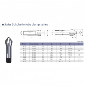 <span class=keywords><strong>Mandrin</strong></span> porte-outil en acier type <span class=keywords><strong>Schaublin</strong></span> W15 W20 W25 pour usinage CNC, tournage, précision 0,005 mm HE-E06993 - Product Image 5