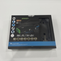 Boîte magnétique avec fenêtre et insert en EVA pour produits électroniques, logo personnalisé, emballage de chargeur