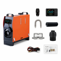 Chauffage diesel vertical tout-en-un 8KW 12V/24V avec réservoir intégré de 5L, écran LCD numérique et télécommande pour camping-car, camion, caravane, maison