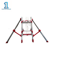 Pied télescopique industriel en métal de 1 mètre pour échelle - Pliable et pour usage domestique