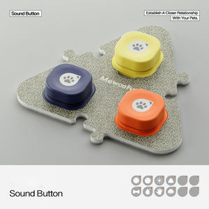 ألعاب تدريب الحيوانات الأليفة التفاعلية مع أزرار صوت قابلة للتسجيل الإجابة على الجرس للكلاب والقطط الناطقة للعب - Product Image 5