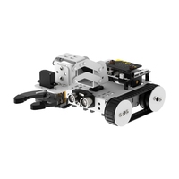 Kit de voiture robot Qtruck Micro:bit avec bras robotique 3DOF, châssis en métal, contrôle par application, commande manuelle, programmable, éducation STEM