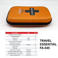 Trousse de premiers secours de voyage AID PLUS 42 pièces, compresses de gaze stériles, pansements adhésifs, sac léger non imperméable, voyage d'affaires, avion