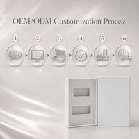 Caixa de Presente Rígida Personalizada em Duas Peças com Inserto de Espuma EVA Branca Fosca, Embalagem Luxuosa para Cosméticos e Fragrâncias, OEM 100pcs MOQ